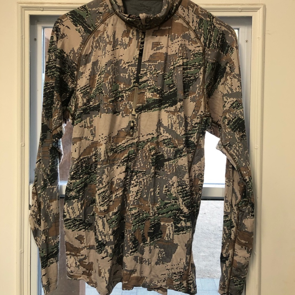 Sitka core light weight merino zip tee